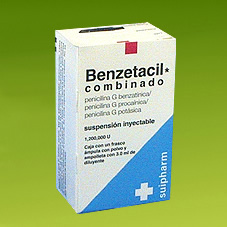 Benzetacil Combinado Bencilpenicilina Suspension Sandoz Rx