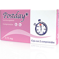 Postday, levonorgestrel, anticonceptivo, comprimidos, IFA, RX-ginecologia