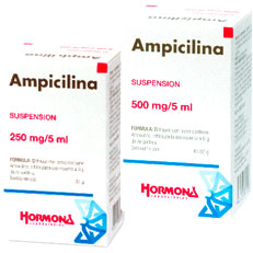 Ampicilina dosis para ninos